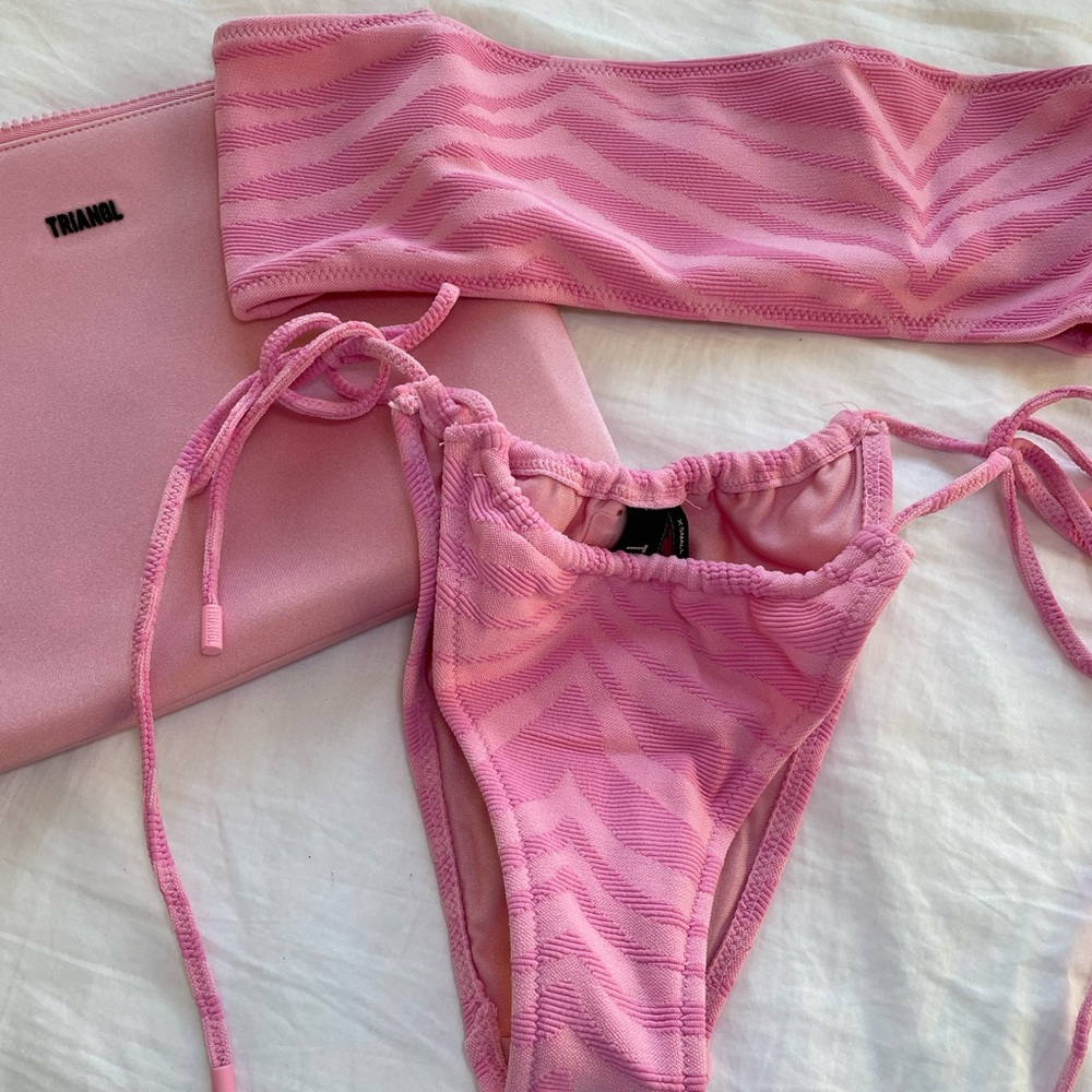 NEW Triangl Pink Zebra Print Bikini Set- S/XS
